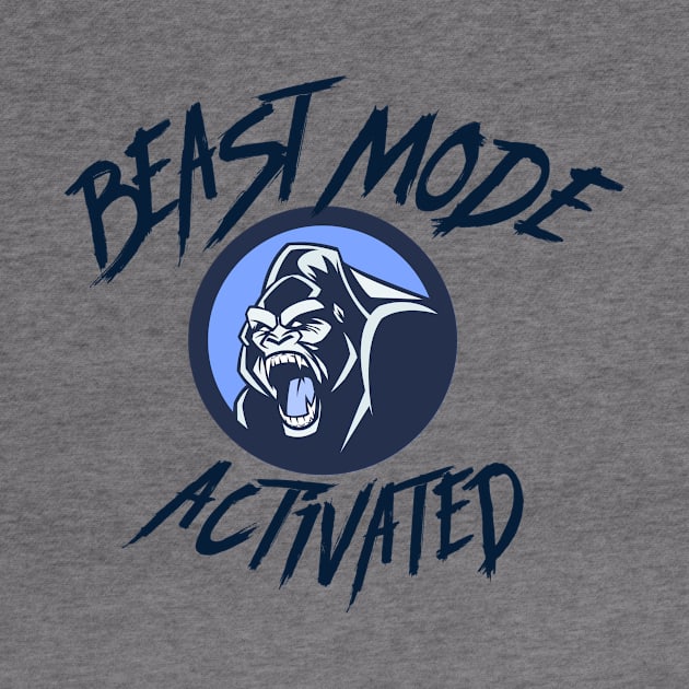 Beast Mode Activated Silverback Gorilla by MyUniqueTee